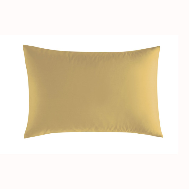 Linens Mix & Match paxta atlas yostiq sumkasi 2 qismli to'q yashil rangdagi volan to'plami xantal 2 to'plam