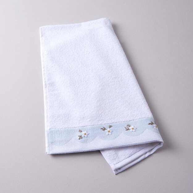 Linens из хлопка с кошачьей мятой 50х85 Полотенце белое Белый Сингл