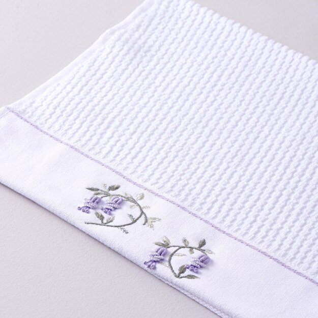 Linens Aster bambuk 30x45 sm sochiq oq oq singl