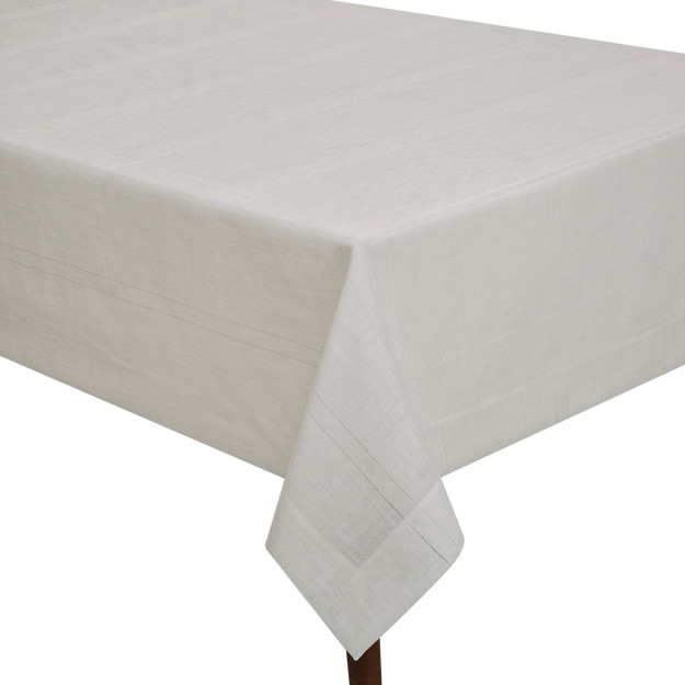 Linens Базовая скатерть кремовая 160х220 см Экру Сингл