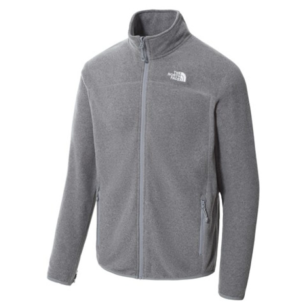 Мужская толстовка на молнии The North Face 100 Glacier Full - EU Серый XL