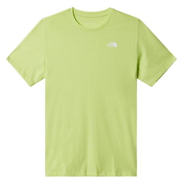 The North Face logotipli erkaklar futbolkasi, Foundation left Chest logotipli futbolka yashil XS