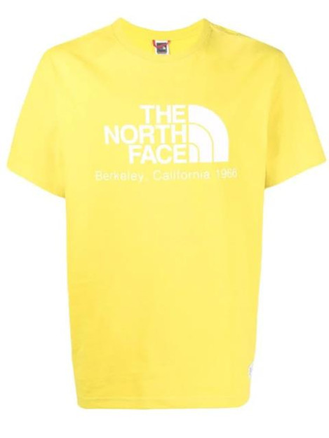 North Face Berkeley Colifornia futbolkasi, erkaklar uchun sariq XL matli futbolka