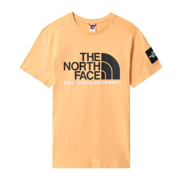 Erkaklar futbolkasi The North Face S / S Fine Alpine Tee 2-Eu apelsin M