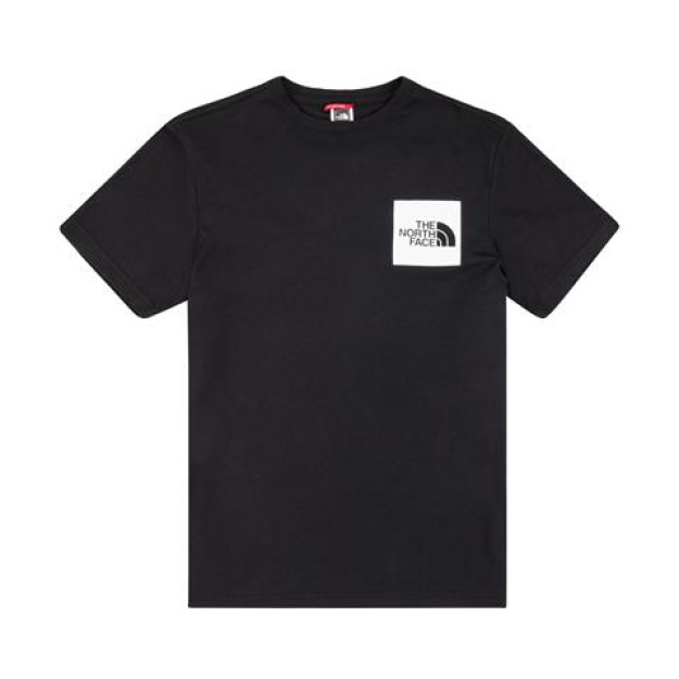 The North Face S/S Fine TEE - EU erkaklar futbolkasi qora S