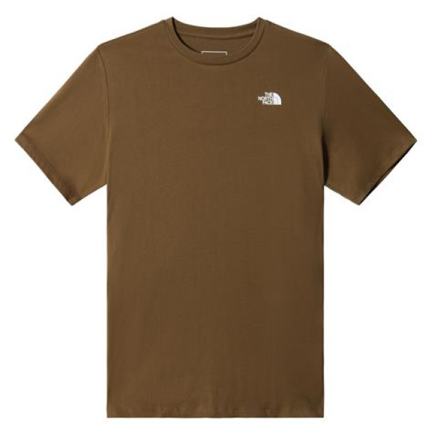 Мужская футболка с логотипом The North Face, футболка с логотипом Foundation Left Chest Коричневый S