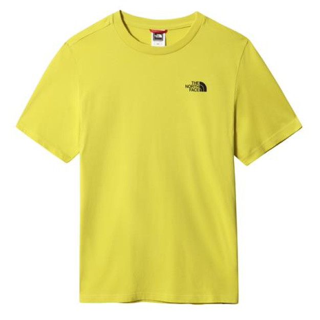 Erkaklar futbolkasi The North Face S / S Simple Dome Tee-Eu sariq S