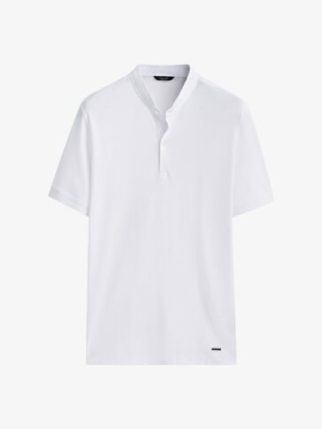 XXL tik turgan yoqali 100% paxta Polo ko'ylak