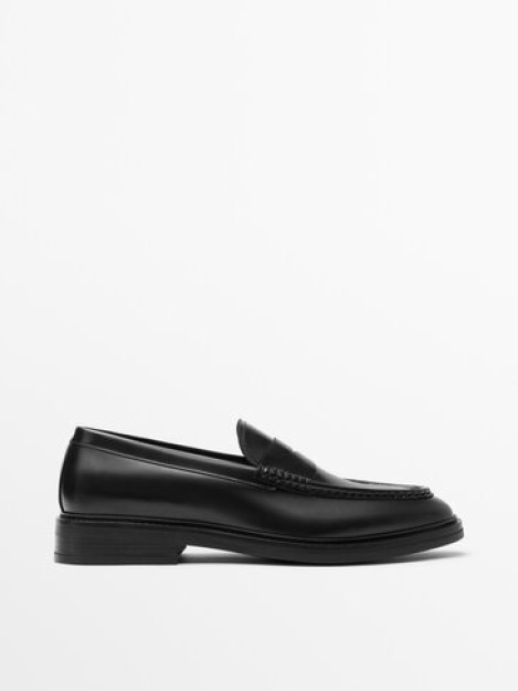 Qora charm loaferlar-Penny 39