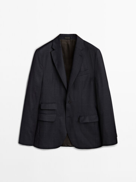 To'q ko'k rangli jun kostyum, Blazer 58