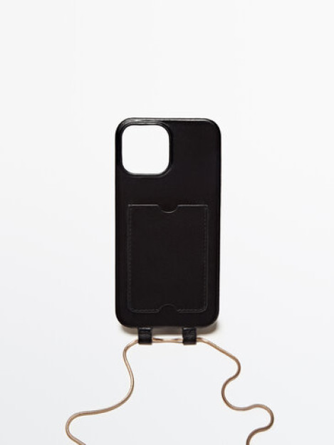 01 zanjirli charm iPhone 13 Pro Max sumkasi