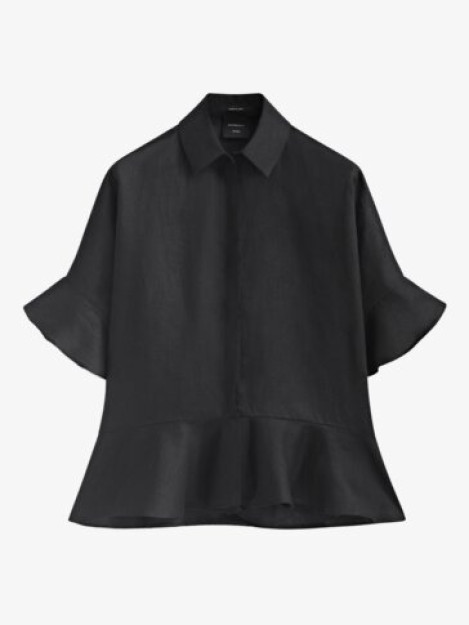 Peplum bilan zig'ir ko'ylak-studiya L