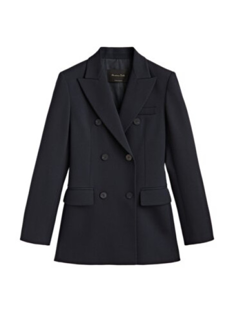 To'q ko'k ikki ko'krakli jun Blazer 38