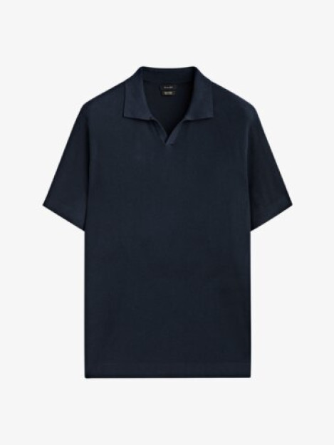 Vertikal trikotaj mikro trikotaj Polo kozok L
