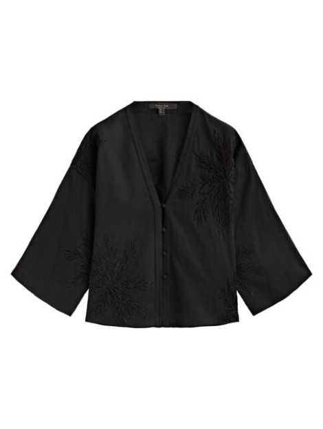L kashta tikilgan kimono ko'ylak