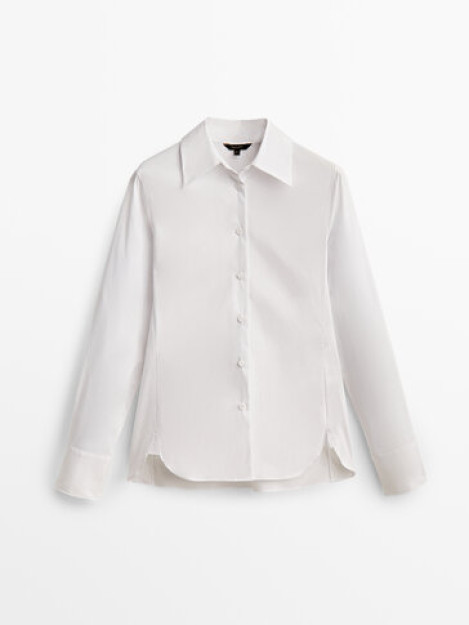Stretch poplin ko'ylak 38