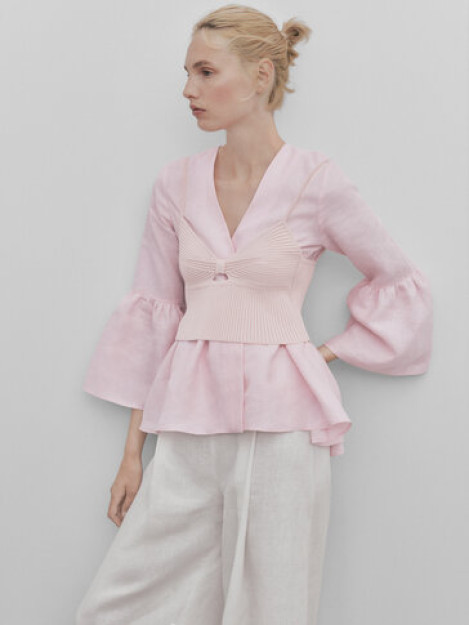 Peplum bilan zig'ir ko'ylak-Studio M