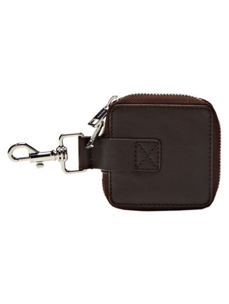 Kvadrat fermuarli charm hamyon 01