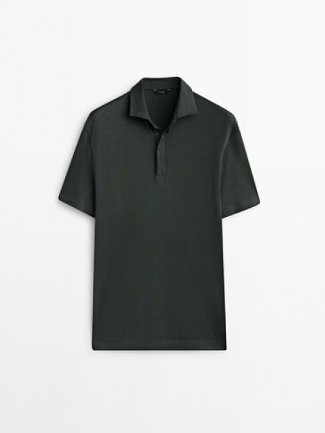 Gaze qisqa yengli paxta Polo t-shirt M