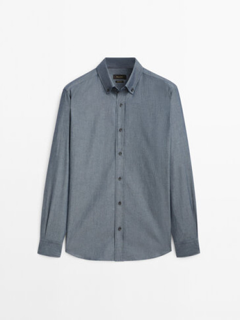 Oddiy Chambray jinsi ko'ylak M
