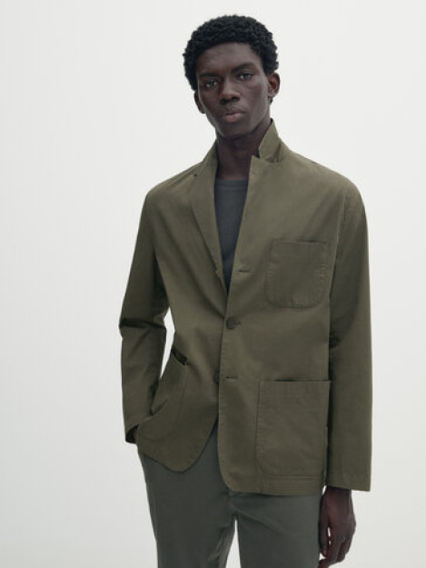Cho'ntakli paxta aralash Blazer L