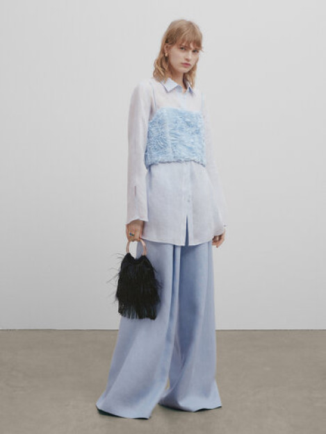 Bouclé strappy crop top-XS studiyasi