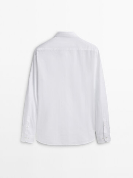 Oddiy XXL poplin ko'ylak