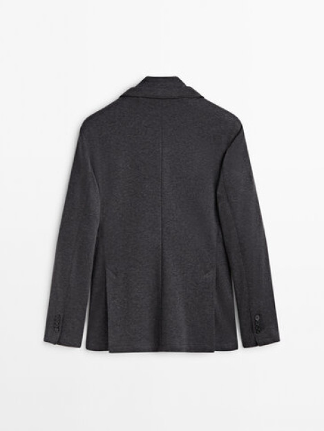 Olinadigan astarli paxta aralash Blazer 48
