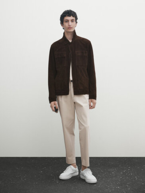 XXL choyshab bilan qoplangan süet yuk mashinasi ko'ylagi