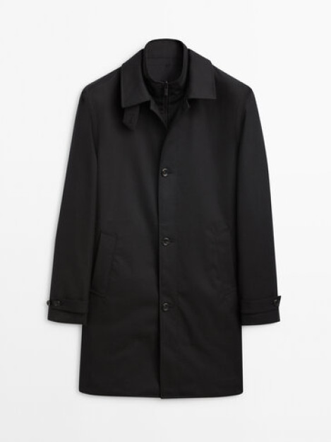 Olinadigan m astarli Trench palto