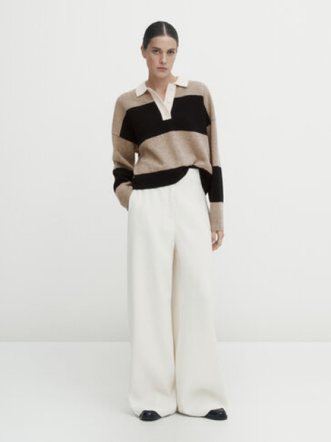 Qarama-qarshi chiziqli Polo kozok-Polo L