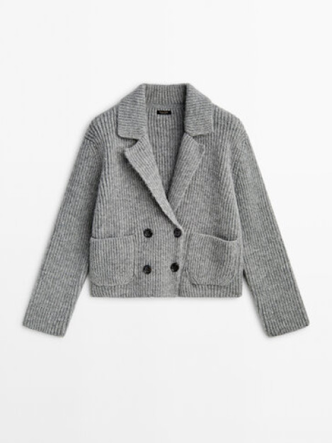 Qisqartirilgan trikotaj Blazer S