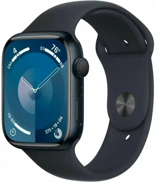 Умные часы Apple Watch Series 9 45 мм, чёрный