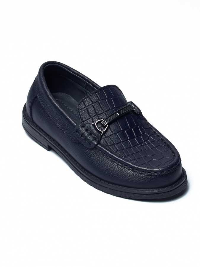 Mokasinlar moviy teri AF01-0073 Persey AF01-0073 moviy 32 persey