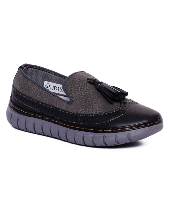 Mokasinlar kulrang Eko teri JB1520 Persey Jb1520 kulrang 26 persey