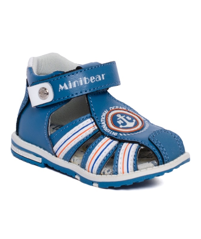 Sandallar moviy teri BL8328-22 Minibear bolalar BL8328-22 moviy 21 persey