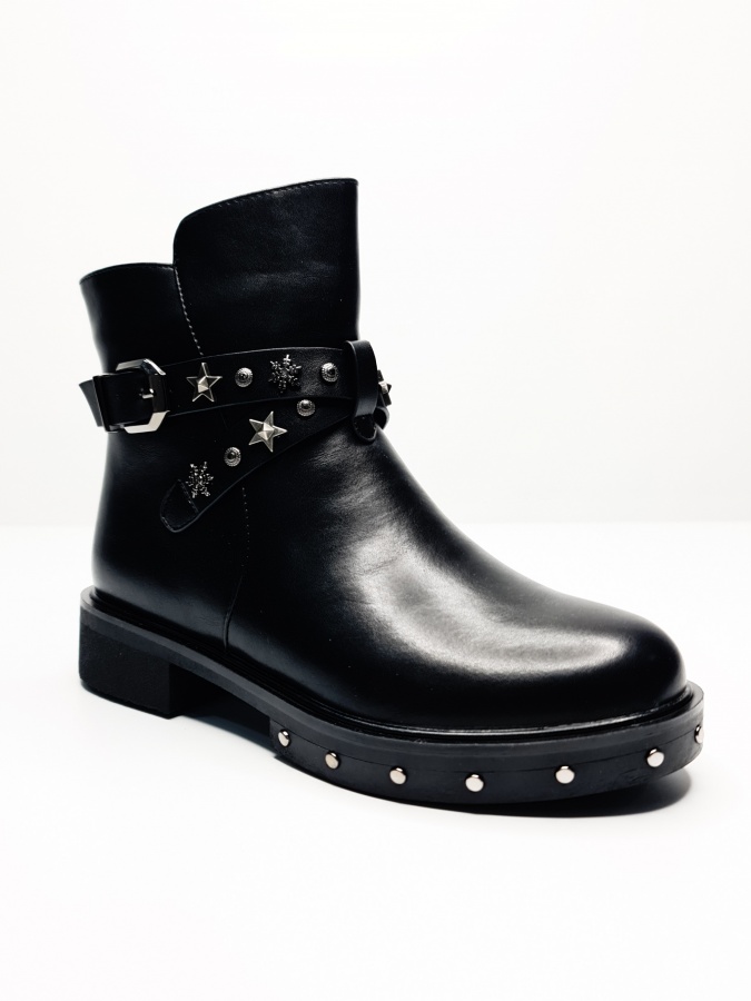 Qora ekologik charm etiklar U5210-L568Y Boyo'g'li U5210-L568Y qora 38 persey