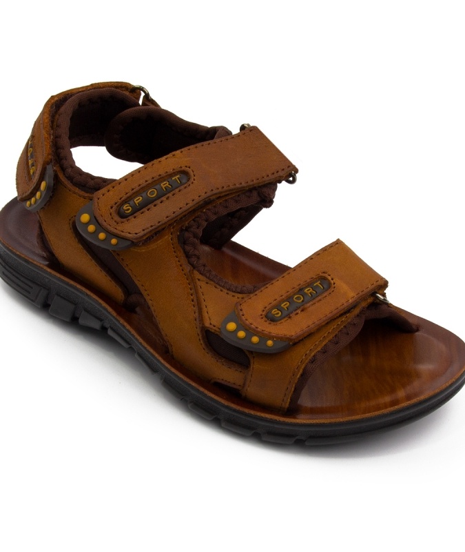 Sandallar Jigarrang Teri 3672-6 Persey 3672-6 Jigarrang 33 persey