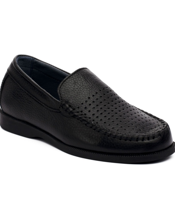 Mokasinlar qora teri TA049-21 Persey TA049-21 qora 39 persey