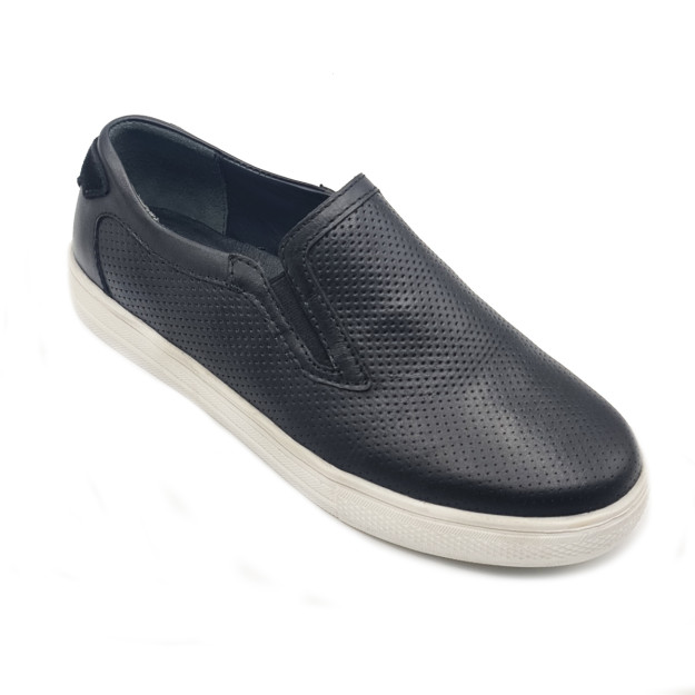 Slip-ons qora teri 107m Persey 107m qora 32 persey
