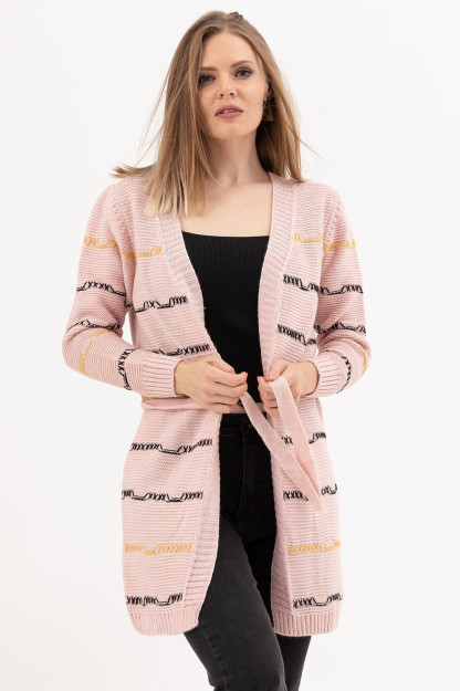Kamarli Trikotaj Kardigan Zen 41035201620|Пудровый_СТД