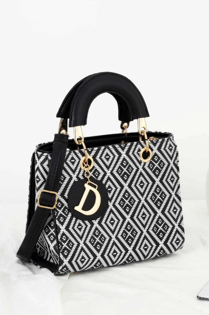 Sumka Ayollar Uchun Yelkadan Vyshivkali Etnik Oq D Model BP-4284O B-BAG BP-4284O|Чёрно-Белый