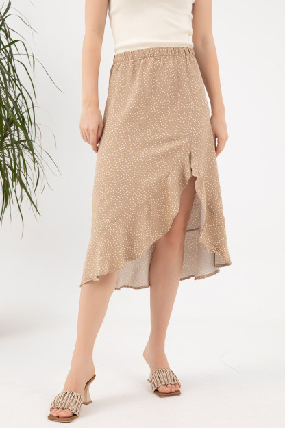 Юбка В Горошек С Оборками Zen 3811-1240|Цвет-Норки_S_(36) M (38)