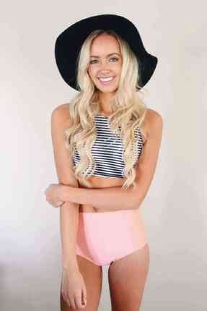 Komplekt Tankini Yuqori Belli MS457218 Angelsin MS45721|Цветной_M_(38) M (38)