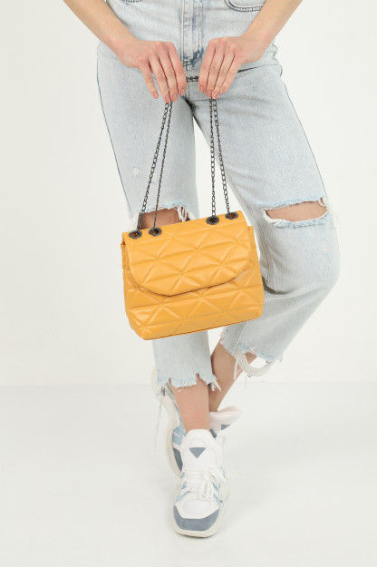Sumka Ayollar Uchun Yelkadan Yoritilgan SHK Bag 1008TKNMYZ|Желтый