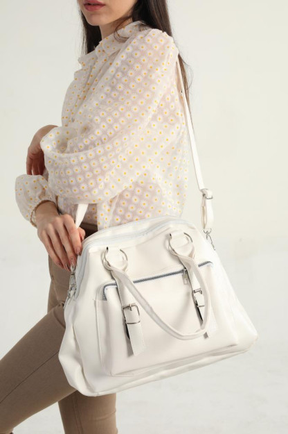 Женская Сумка Через Плечо С Несколькими Отделениями - Белый SHK Bag 1001ANN|Белый