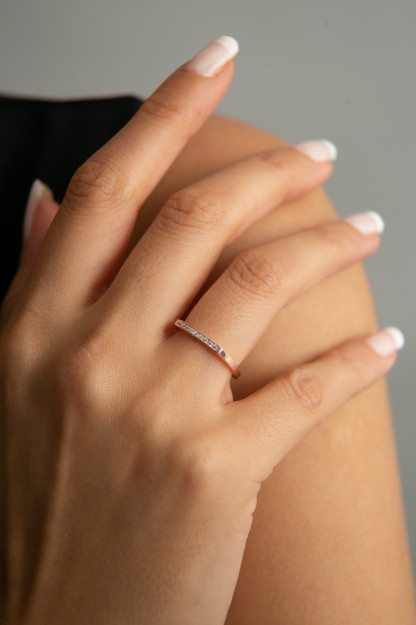 Серебряное Кольцо С Камнями 925 Пробы FA182304 Larin Silver FA182304|Золотистый_Регулируемые