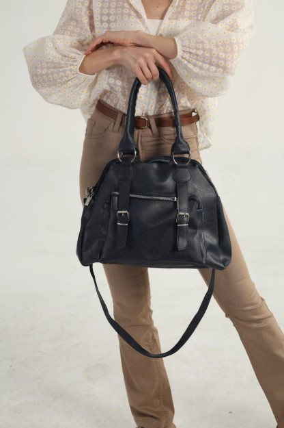 Женская Сумка Через Плечо С Несколькими Отделениями - Тёмно-Синий SHK Bag 1001ANN|Тёмно-Синий