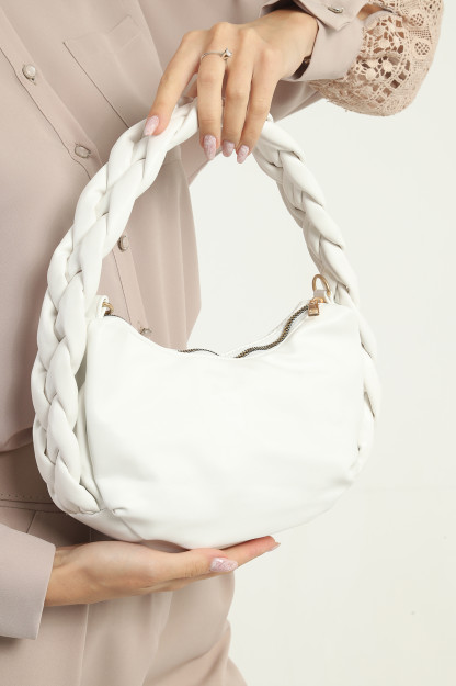 Женская Сумка Через Плечо Из Мягкой Кожи SHK Bag MYZ003BETL|Белый