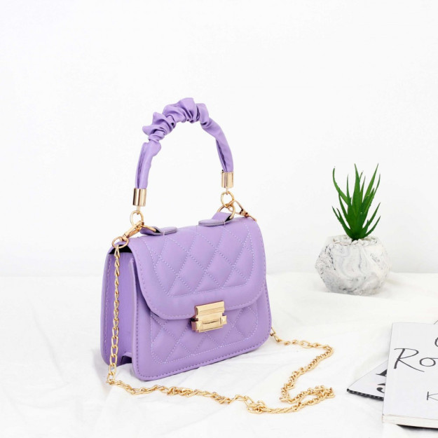 Женская Сумка Через Плечо Rosalinda С Плиссированной Ручкой И Вышивкой BP-4512O B-BAG BP-4512O|Сирень